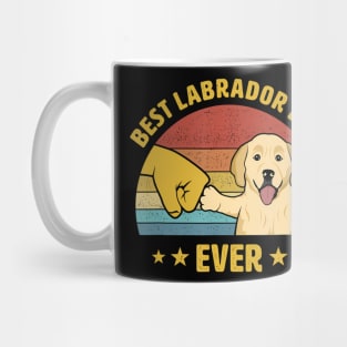 Best Labrador Retriever Dad Ever Vintage Lab Dad Design Mug